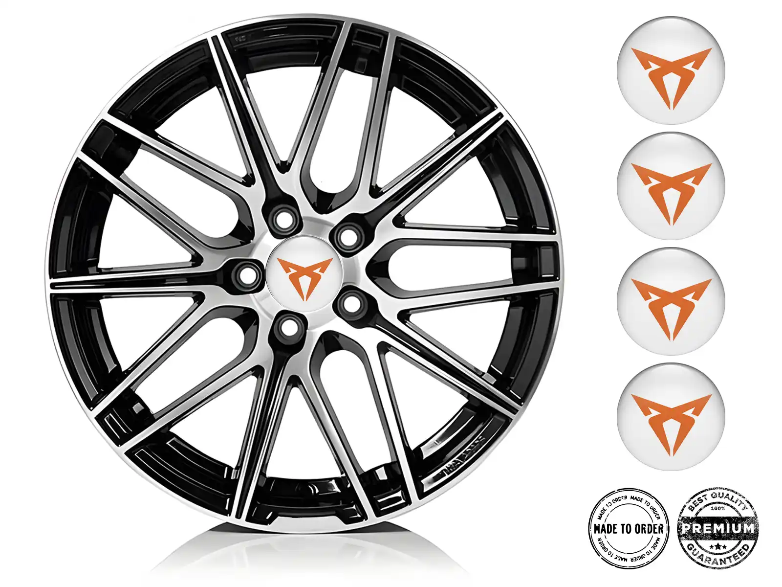Seat Cupra Felgendekoration Ausgabe Individuelle Silikonsticker